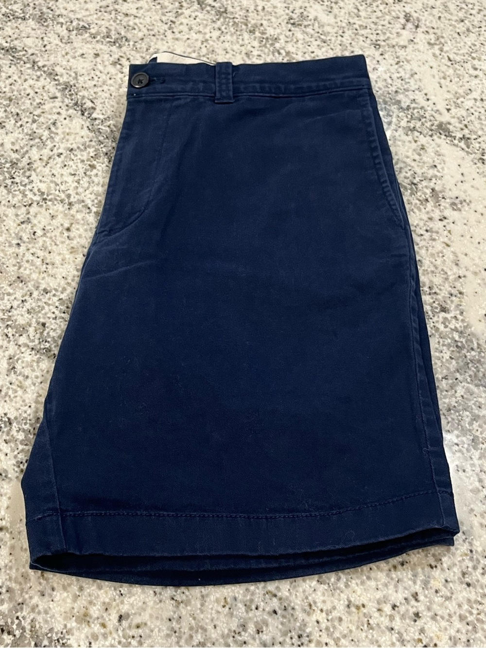J.CREW Men’s Preppy Blue 34” Chino Shorts Cotton 9” Inseam Flat Front Zip